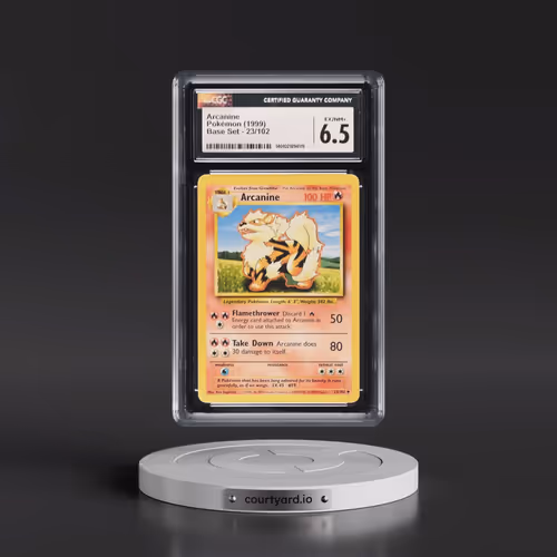 1999 Base Set #23/102 Arcanine (CGC 6.5 EX-NM+)
