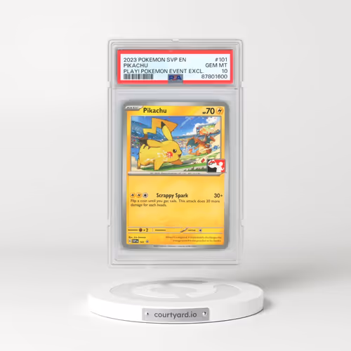 2023 Pokémon Svp EN-SV Black Star Promo #101 Pikachu - Play! Pokemon Event Exclusive (PSA 10 GEM MINT)