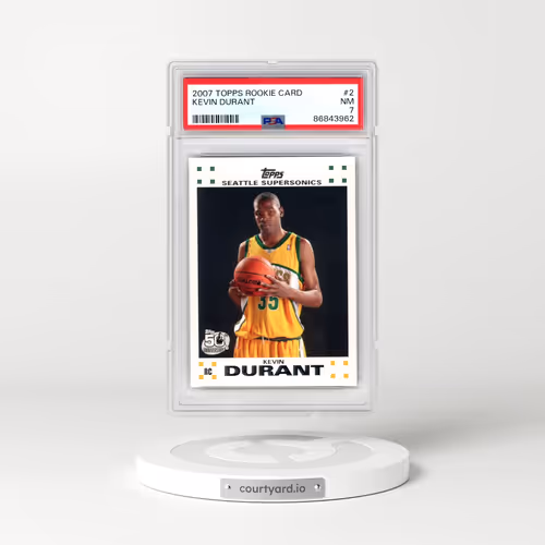 2007 Topps Rookie Card #2 Kevin Durant (PSA 7 NM)