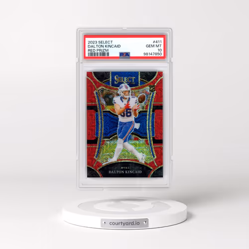 2023 Panini Select #411 Dalton Kincaid - Red Prizm (PSA 10 GEM MINT)