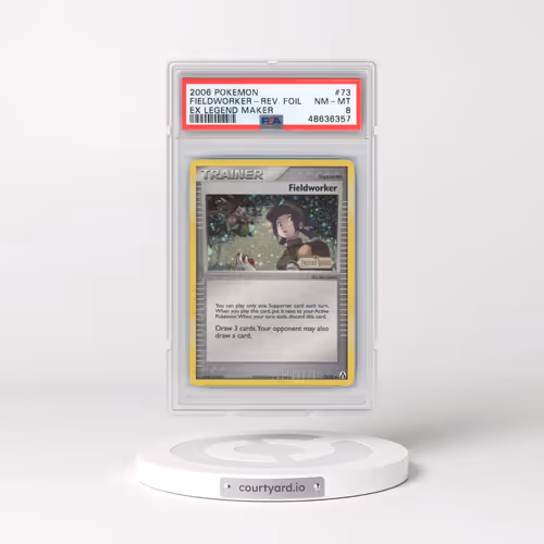 2006 Pokémon EX Legend Maker #73 Fieldworker - Reverse Foil (PSA 8 NM-MT)