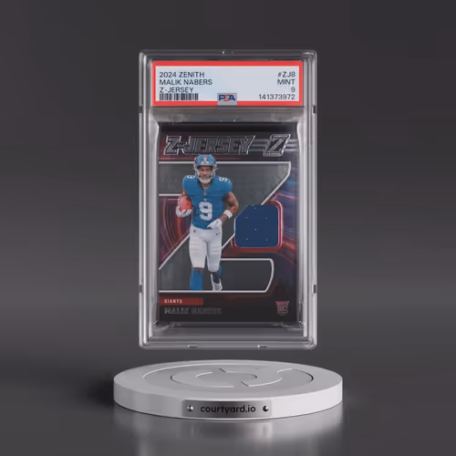 2024 Panini Zenith Z-Jerseys #ZJ8 Malik Nabers (PSA 9 MINT)