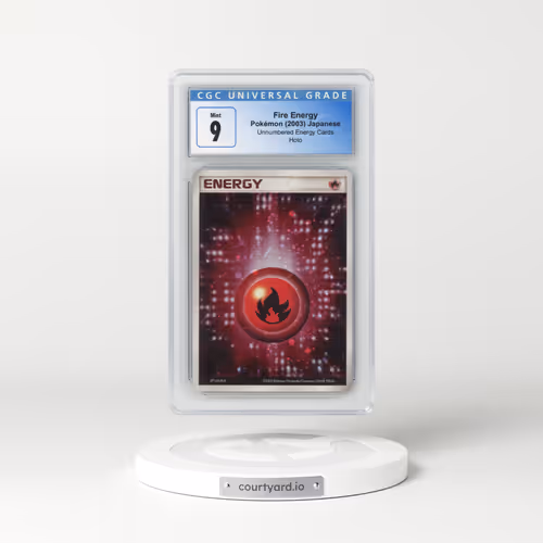 2003 Unnumbered Energy Cards Fire Energy - Holo (CGC 9 MINT)