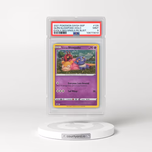 2021 Pokémon Swsh Black Star Promo #126 Galarian Slowpoke - Holo Evolving Skies Single Pack Blisters