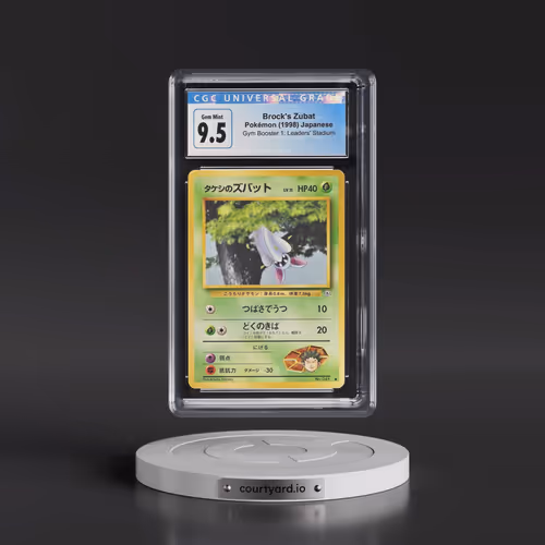 1998 Gym Booster 1: Leaders' Stadium Brock's Zubat (CGC 10 GEM MINT)