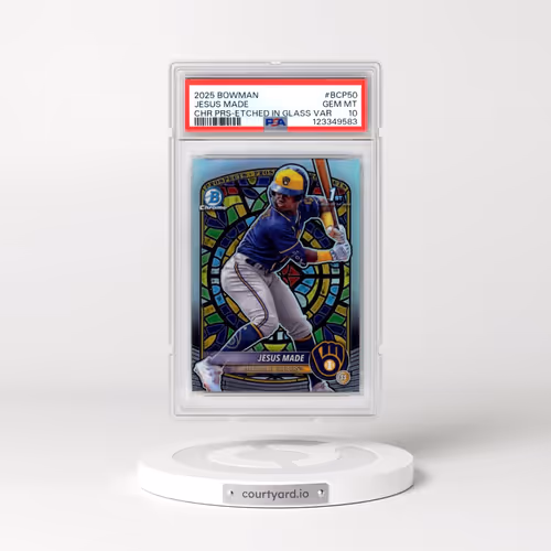 2025 Bowman Chrome Prospects #BCP50 Jesus Made - Etched in Glass Variation (PSA 10 GEM MINT)