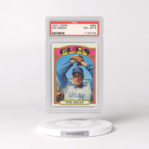 1972 Topps #485 Phil Regan (PSA 8 NM-MT)