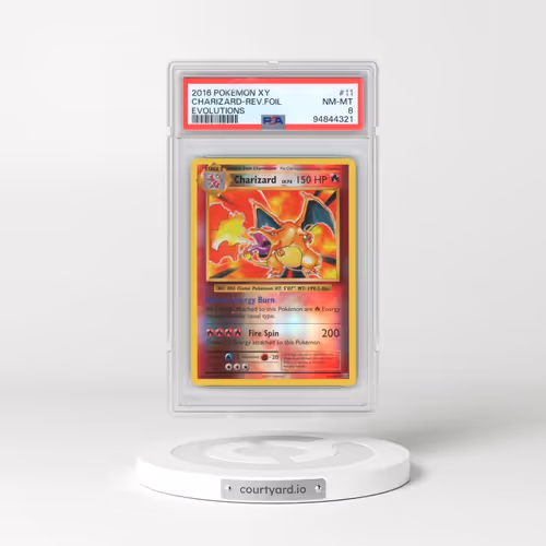 2016 Pokémon XY Evolutions #11 Charizard - Reverse Foil (PSA 8 NM-MT)