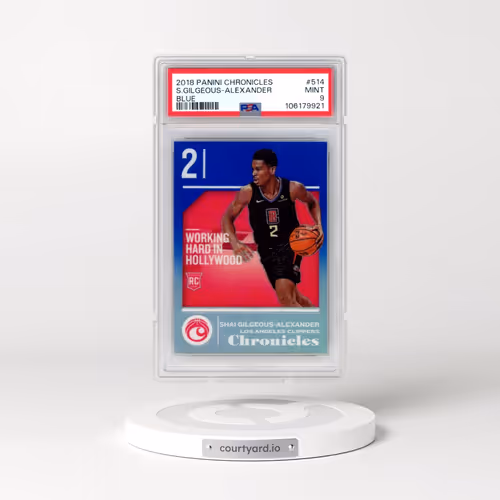 2018 Panini Chronicles #514 Shai Gilgeous-Alexander - Blue (PSA 9 MINT)