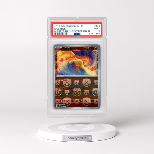 2023 Pokémon Sv2a-Pokemon 151 #146 Moltres - Reverse Holo Master Ball (PSA 9 MINT)