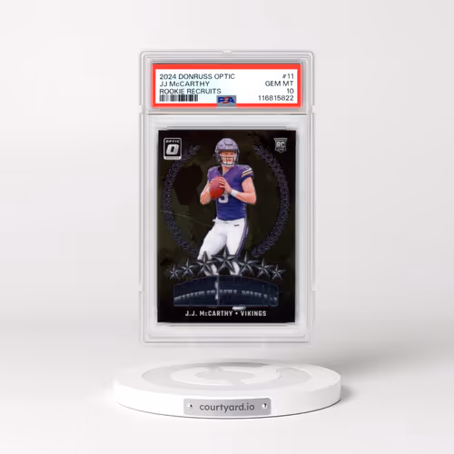 2024 Panini Donruss Optic Rookie Recruits #11 JJ McCarthy (PSA 10 GEM MINT)