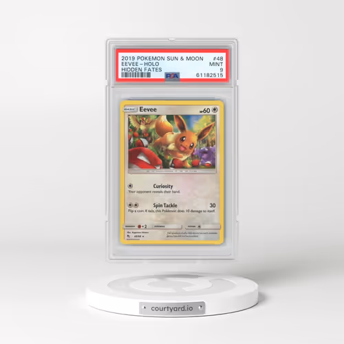 2019 Pokémon Sun & Moon Hidden Fates #48 Eevee - Holo (PSA 9 MINT)