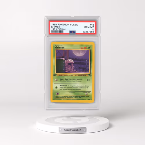 1999 Pokémon Fossil #48 Grimer - 1st Edition (PSA 10 GEM MINT)