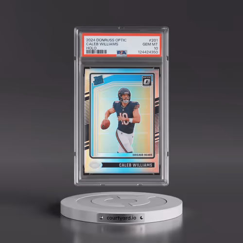 2024 Panini Donruss Optic #201 Caleb Williams - Holo (PSA 10 GEM MINT)