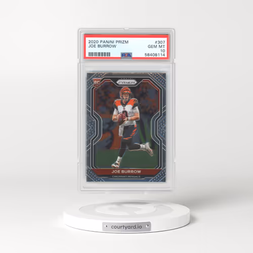 2020 Panini Prizm #307 Joe Burrow (PSA 10 GEM MINT)