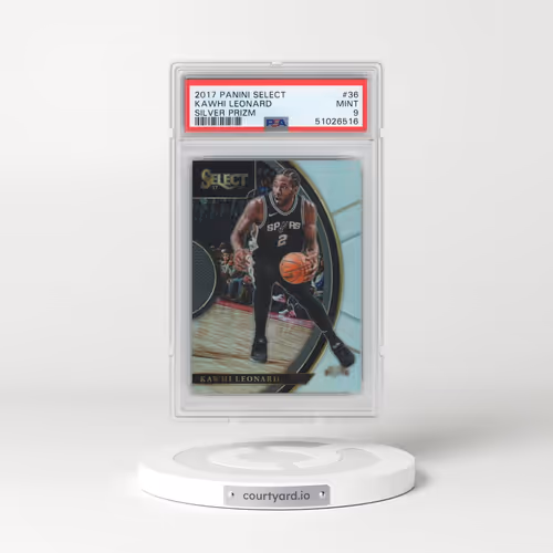 2017 Panini Select #36 Kawhi Leonard - Silver Prizm (PSA 9 MINT)