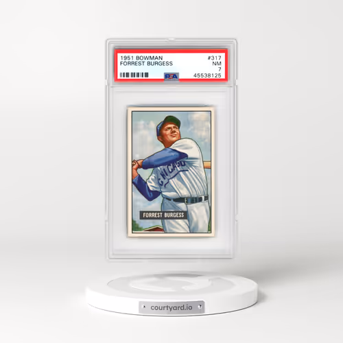 1951 Bowman #317 Forrest Burgess (PSA 7 NM)
