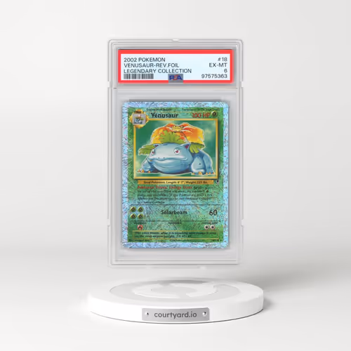 2002 Pokémon Legendary Collection #18 Venusaur - Reverse Foil (PSA 6 EX-MT)