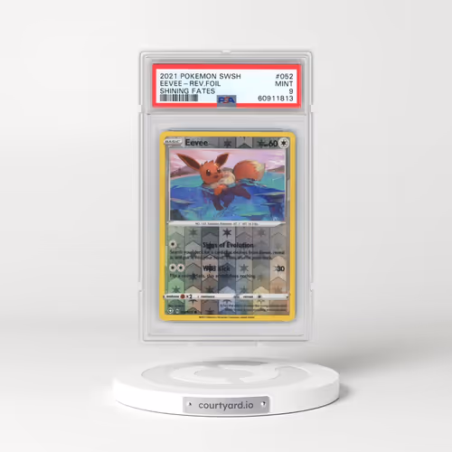 2021 Pokémon Sword & Shield Shining Fates #052 Eevee - Reverse Foil (PSA 9 MINT)