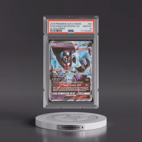 2018 Pokémon Sun & Moon Ultra Prism #63 Dawn Wings Necrozma GX - Holo (PSA 10 GEM MINT)