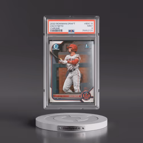2022 Bowman Draft #BDC18 Zach Neto - Chrome (PSA 9 MINT)