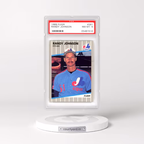 1989 Fleer #381 Randy Johnson (PSA 8 NM-MT)