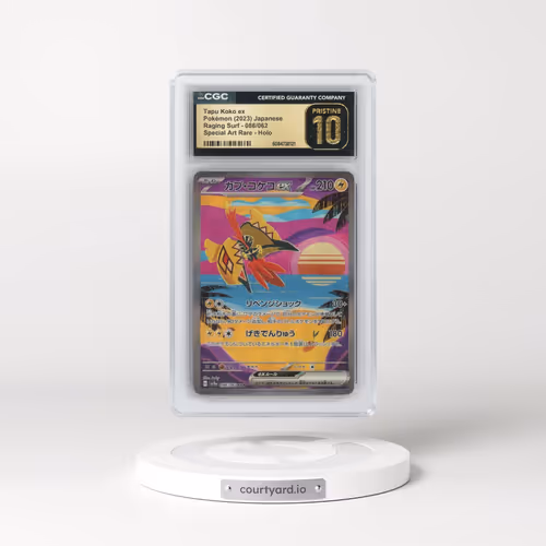 2023 Pokémon Sv3a-Raging Surf #086 Tapu Koko EX - Holo Special Art Rare (CGC 10 PRISTINE)