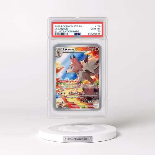 2025 Pokémon Jtg EN-Journey Together #166 Lycanroc - Illustration Rare (PSA 10 GEM MINT)