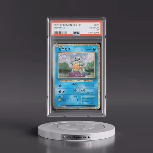 2023 Pokémon Clk-Trading Card Game Classic Blastoise & Suicune EX Deck #001 Squirtle (PSA 10 GEM MIN