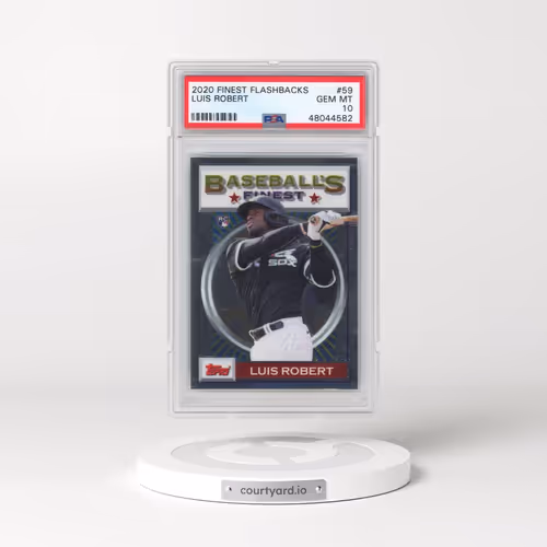 2020 Topps Finest Flashbacks #59 Luis Robert (PSA 10 GEM MINT)