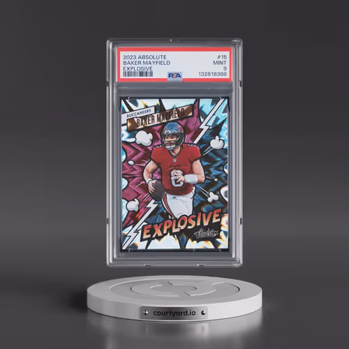 2023 Panini Absolute Explosive #15 Baker Mayfield (PSA 9 MINT)