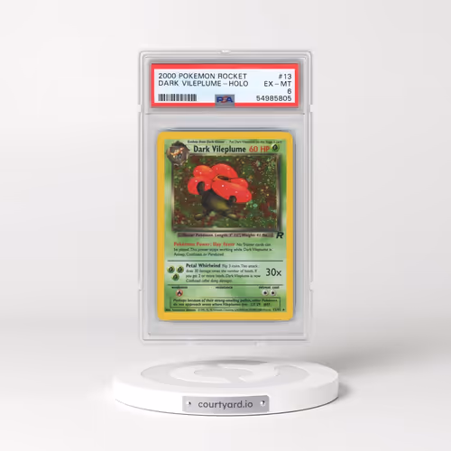 2000 Pokémon Rocket #13 Dark Vileplume - Holo (PSA 6 EX-MT)