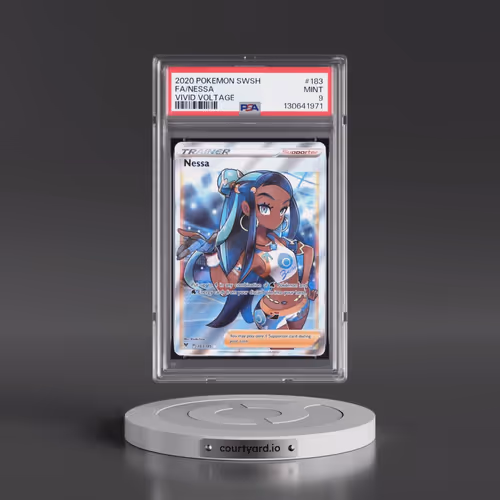 2020 Pokémon Sword & Shield Vivid Voltage #183 Nessa - Full Art (PSA 9 MINT)