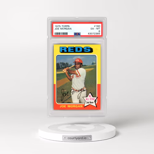 1975 Topps #180 Joe Morgan (PSA 6 EX-MT)