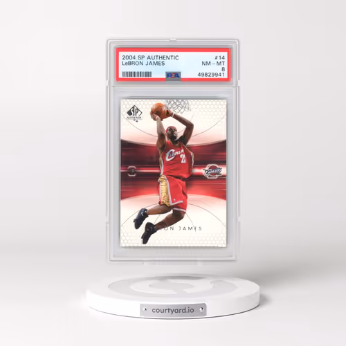 2004 SP Authentic #14 LeBron James (PSA 8 NM-MT)