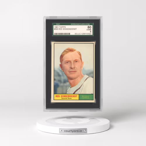1961 Topps #505 Red Schoendienst (SGC 6 EX-MT)