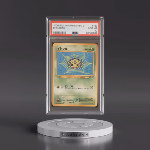 2000 Pokémon Neo 2 #167 Spinarak (PSA 10 GEM MINT)
