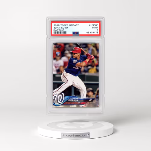 2018 Topps Update #US300 Juan Soto - Batting (PSA 9 MINT)