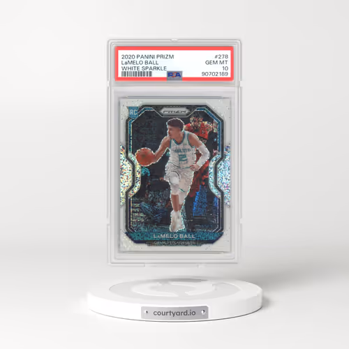 2020 Panini Prizm #278 LaMelo Ball - White Sparkle (PSA 10 GEM MINT)