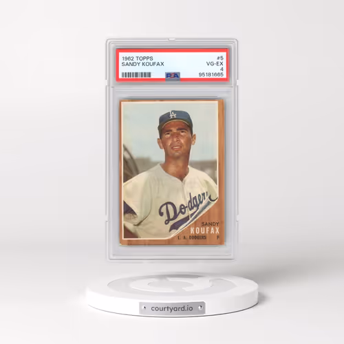 1962 Topps #5 Sandy Koufax (PSA 4 VG-EX)