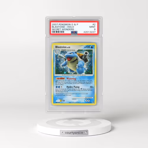 2007 Pokémon Diamond & Pearl Secret Wonders #2 Blastoise - Holo (PSA 9 MINT)