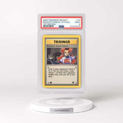 2000 Team Rocket #72 Rocket's Sneak Attack - 1st Edition (PSA 9 MINT)