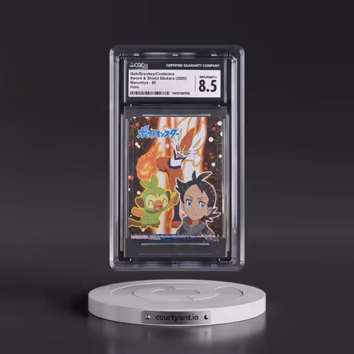 2020 Sword & Shield Stickers (Marumiya 2020) - Japanese #5 Goh/Grookey/Cinderace - Holo (CGC 8.5 NM-