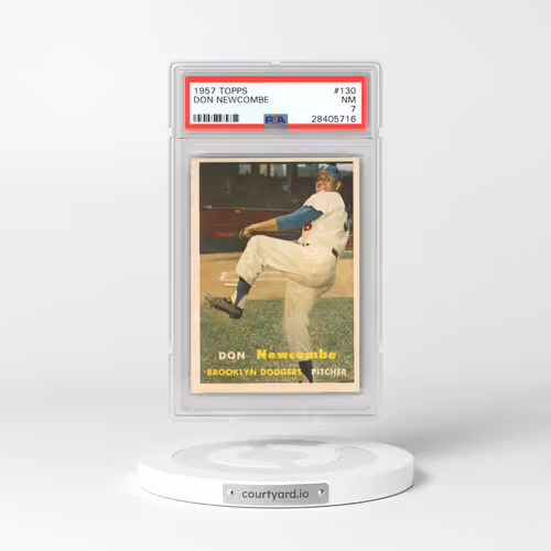1957 Topps #130 Don Newcombe (PSA 7 NM)