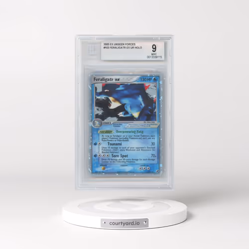 2005 Pokémon EX Unseen Forces #103 Feraligatr ex HOLO (BGS 9 MINT)