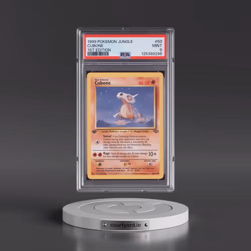 1999 Pokémon Jungle #50 Cubone - 1st Edition (PSA 9 MINT)