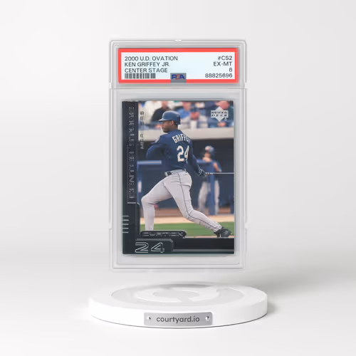 2000 Upper Deck Ovation Center Stage #CS2 Ken Griffey Jr - Center Stage (PSA 6 EX-MT)