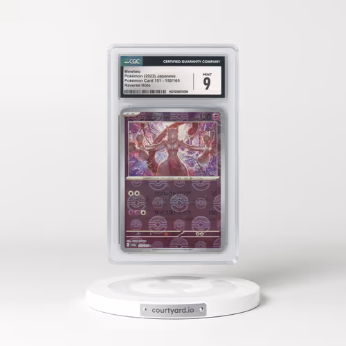 2023 Pokémon Card 151 #150/165 Mewtwo - Reverse Holo Poke Ball (CGC 9 MINT)