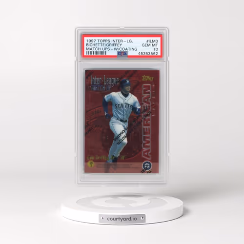1997 Topps Inter-League Match Ups #ILM3 Dante Bichette/Ken Griffey Jr. - w/Coating (PSA 10 GEM MINT)