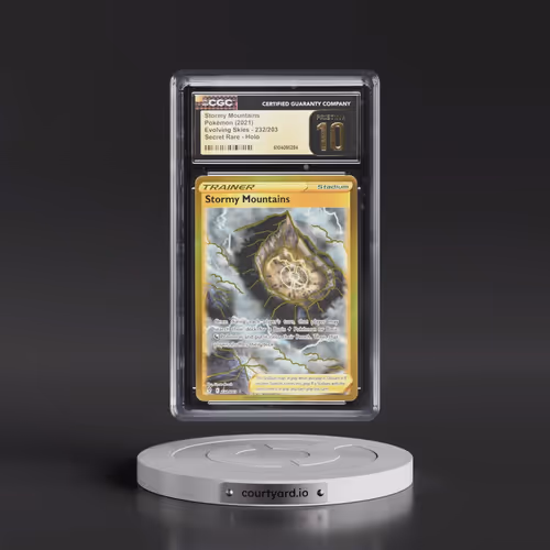 2021 Evolving Skies #232/203 Stormy Mountains - Secret Rare Holo (CGC 10 PRISTINE)